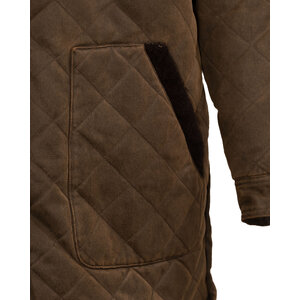 Outback Trading Harlow Quilted Barn Jacket- Brown