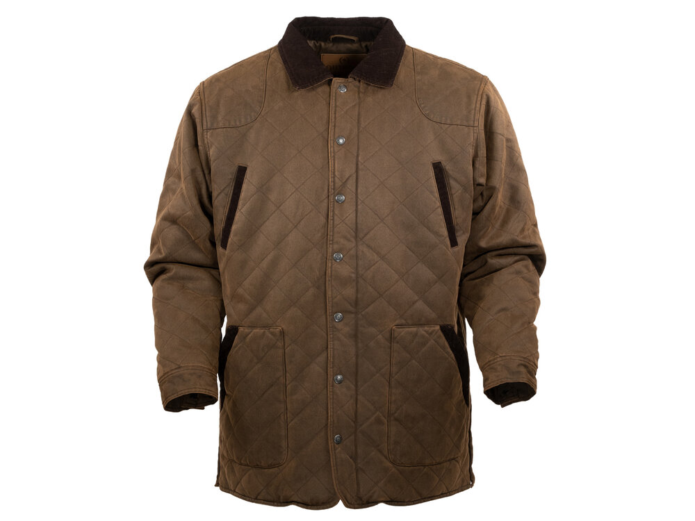 Outback Trading Harlow Quilted Barn Jacket- Brown