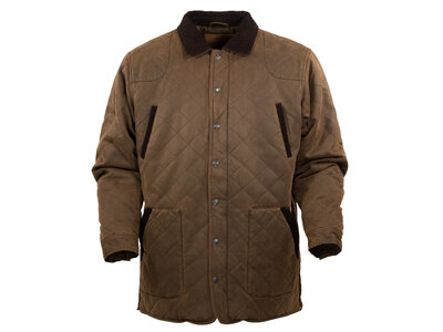 Outback Trading Harlow Quilted Barn Jacket- Brown