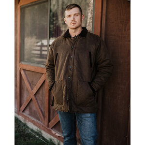 Outback Trading Harlow Quilted Barn Jacket- Brown
