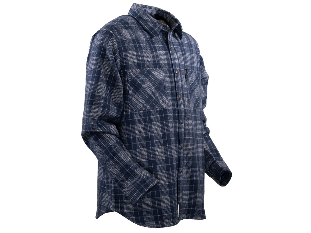 Outback Trading Clyde Flannel- Blue/Grey