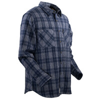 Clyde Flannel- Blue/Grey