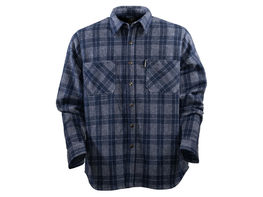 Outback Trading Clyde Flannel- Blue/Grey