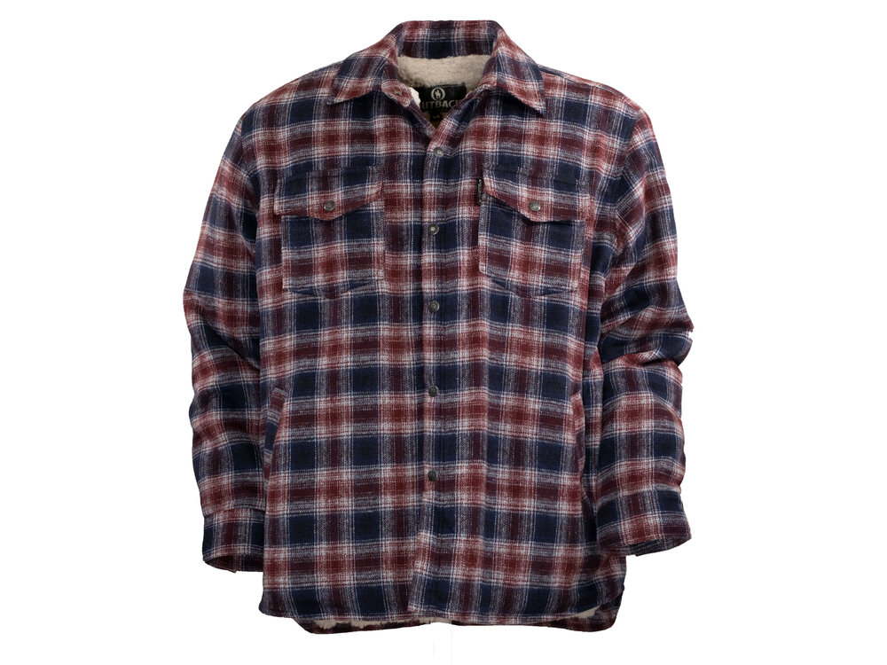 Outback Trading Arden Berber Lined Flannel Jacket