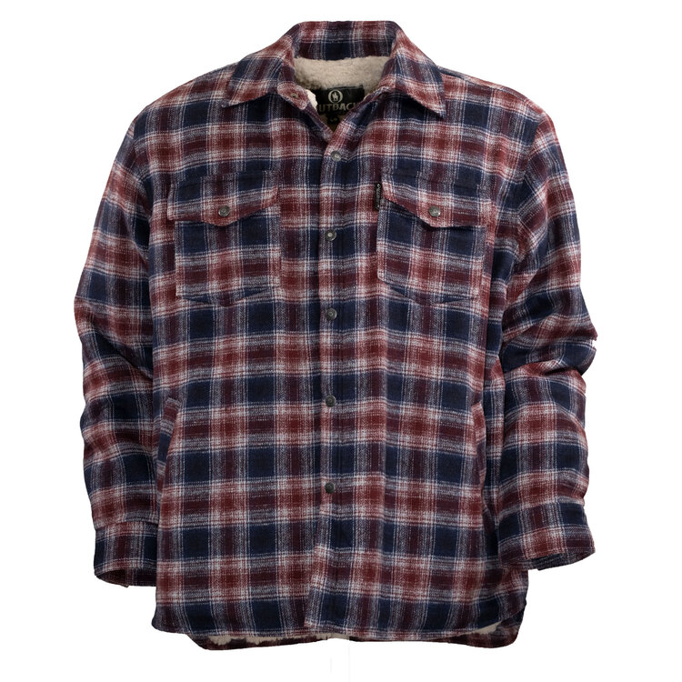 Outback Trading Arden Berber Lined Flannel Jacket