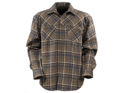 Outback Trading Greyson Flannel Shirt- Olive