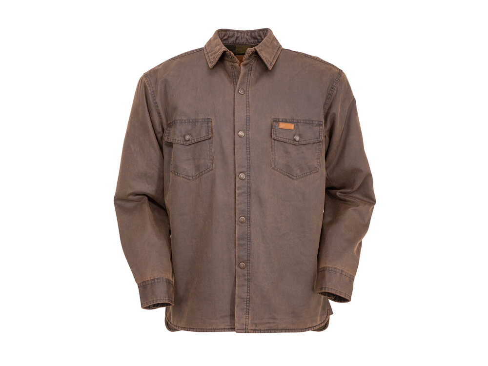 Outback Trading Loxton Shacket-Brown