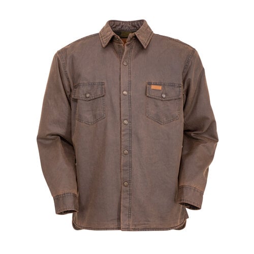 Outback Trading Loxton Shacket-Brown