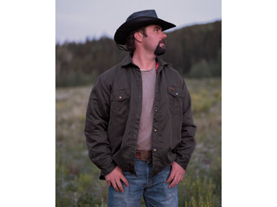 Outback Trading Loxton Shacket-Brown