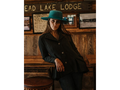 Outback Trading Blaire Wool Peacock- Charcoal