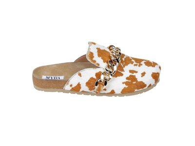 Myra Bags Ado Cowhide Slides
