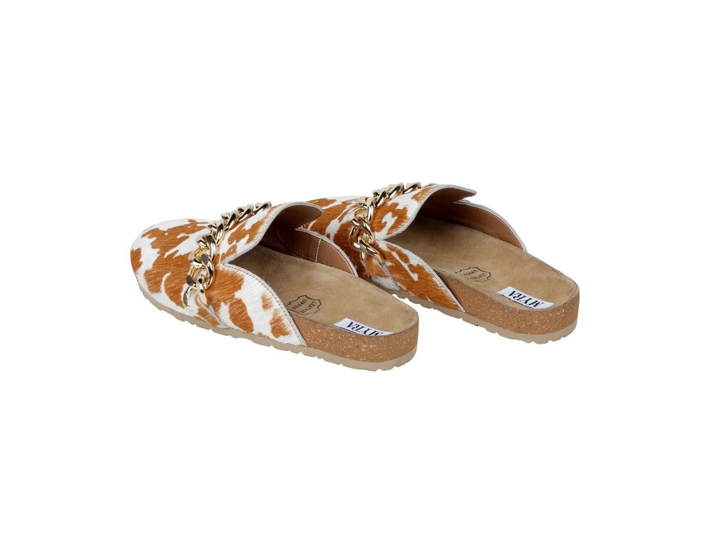 Myra Bags Ado Cowhide Slides