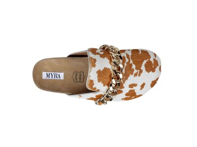 Myra Bags Ado Cowhide Slides