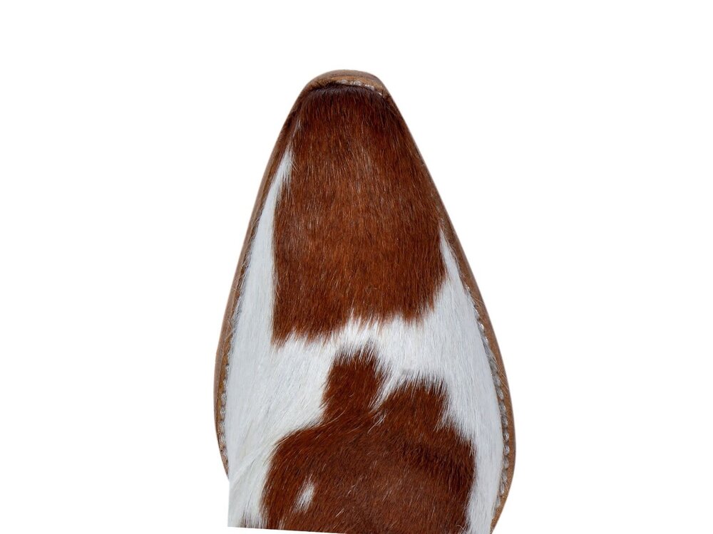 Myra Bags Sunset Bloom Cowhide Booties- Brown