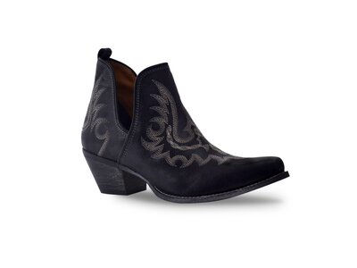 Myra Bags Lasso Lace Booties- Black