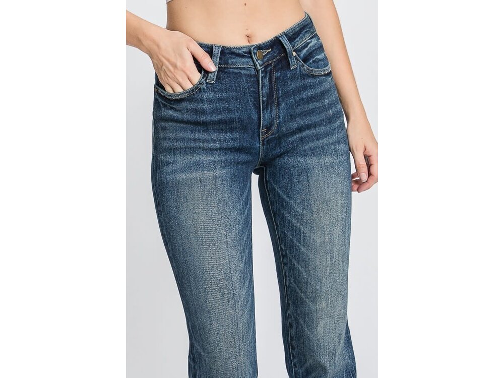 Petra153 MidRise Classic Bootcut- Dark- 32in Inseam-