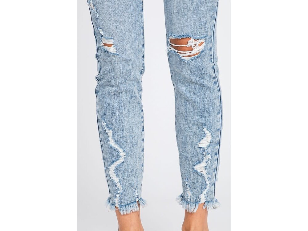 Petra153 Distressed Acid Skinny- 27inseam- Light-