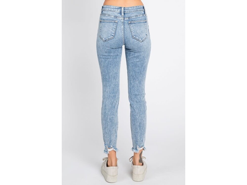Petra153 Distressed Acid Skinny- 27inseam- Light-