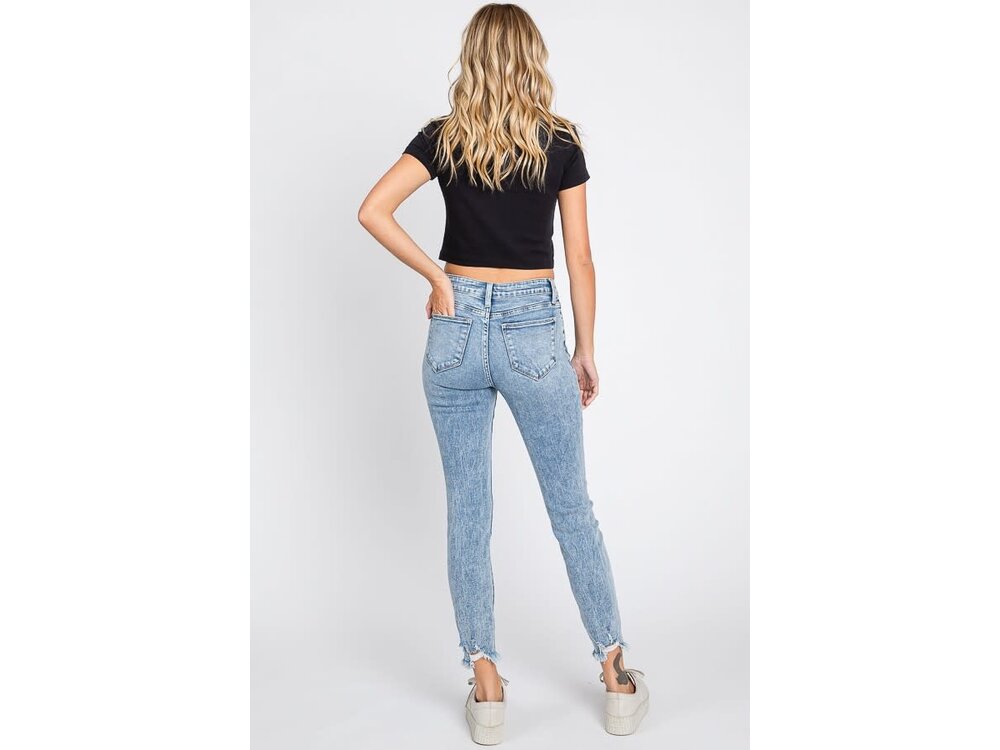 Petra153 Distressed Acid Skinny- 27inseam- Light-