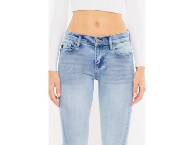 KanCan Midrise- Straight with Split Hem- KC7995M- Light-