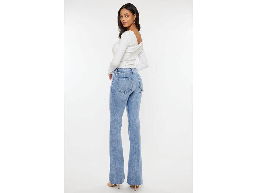 KanCan Midrise Doubleband Waist Flare- KC9365M-