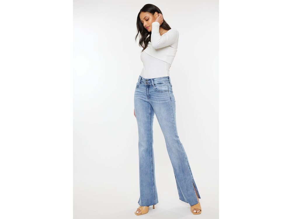 KanCan Midrise Doubleband Waist Flare- KC9365M-