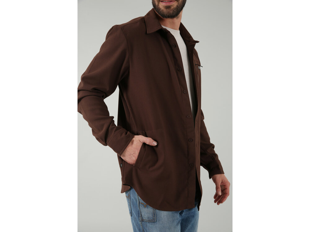 Kimes Ranch Hart Shacket- Brown-