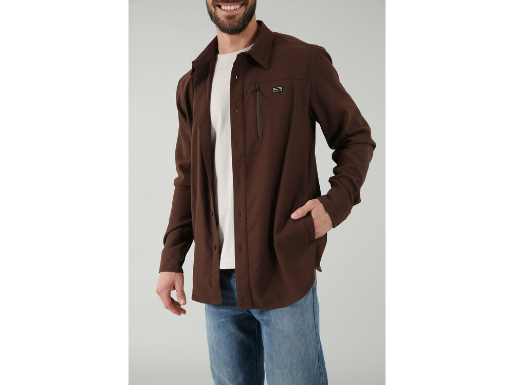 Kimes Ranch Hart Shacket- Brown-