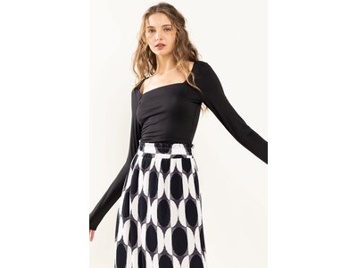 Ces Femme Square Neck Basic Long-Sleeve Bodysuit