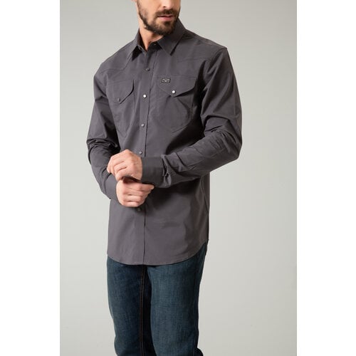 Kimes Ranch Blackout Shirt- Charcoal-