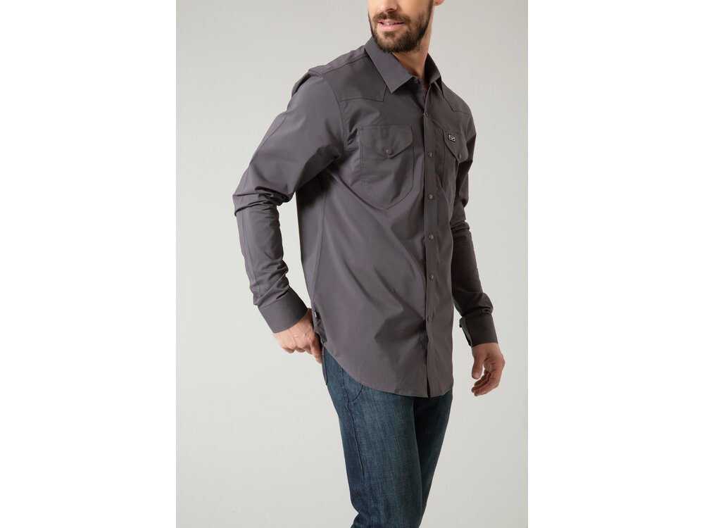 Kimes Ranch Blackout Shirt- Charcoal-