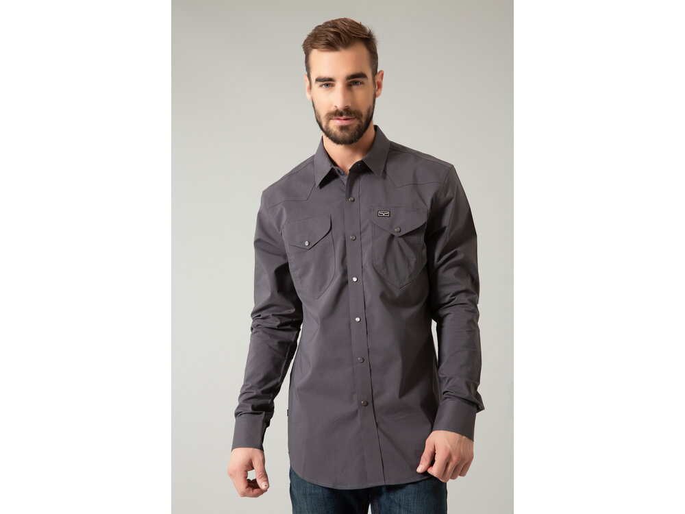 Kimes Ranch Blackout Shirt- Charcoal-