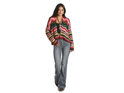 Rock and Roll Denim Cardigan- 46_8433