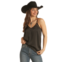 Mesh Inset Tank- BW20T02697- Black