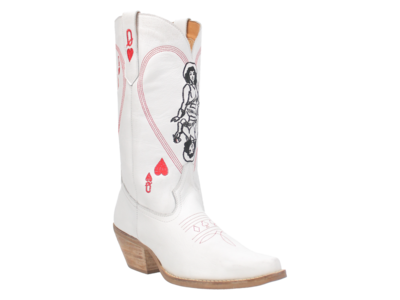 Dingo Queen A Hearts - DI174- White