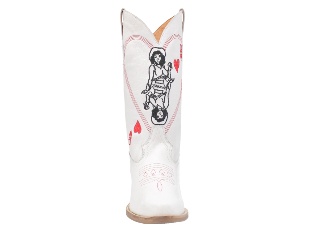 Dingo Queen A Hearts - DI174- White