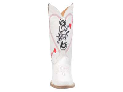 Dingo Queen A Hearts - DI174- White