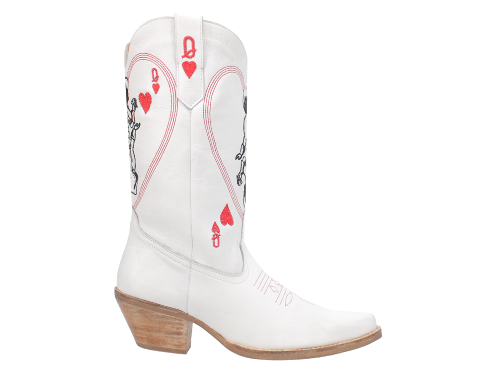 Dingo Queen A Hearts - DI174- White