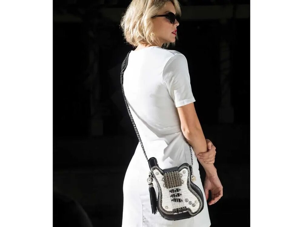 Mary Frances Accessories Greatest Hits - Beaded Crossbody Guitar Bag