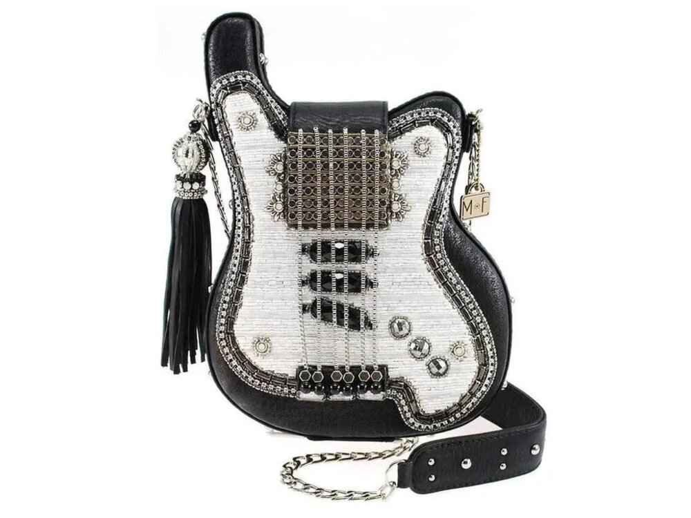 Mary Frances Accessories Greatest Hits - Beaded Crossbody Guitar Bag