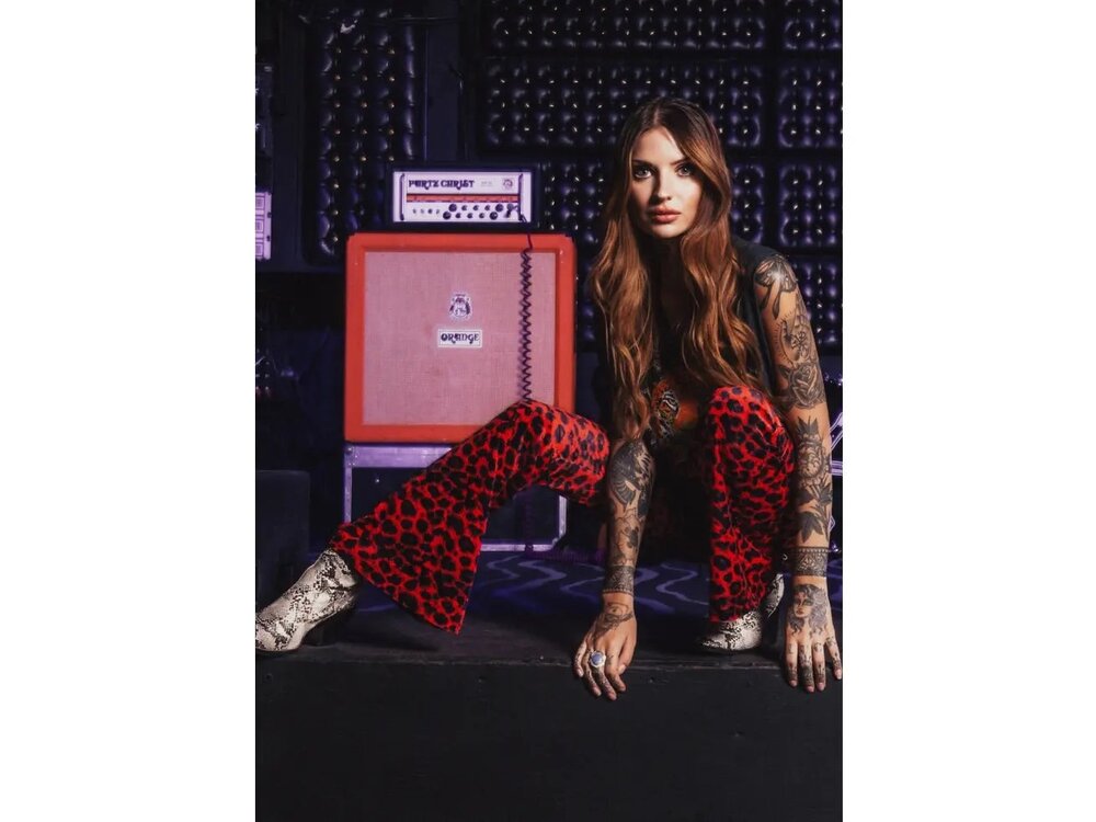 Pretty Attitude Animal Print Velvet Bell Bottom- Red-