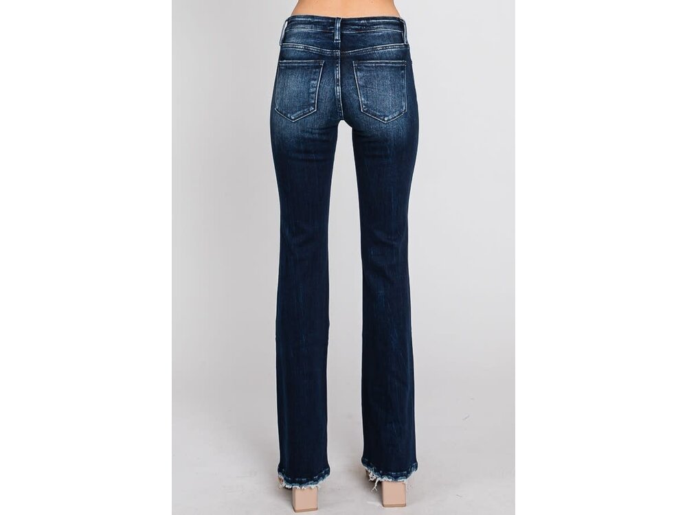 Petra153 Classic Boot Midrise- Light Distress- Dark- 32in-