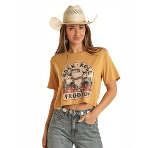 Rock and Roll Denim Rock & Roll Western Crop Tee-