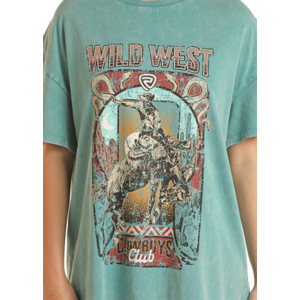 Rock and Roll Denim Cowboy Club T-Shirt Dress
