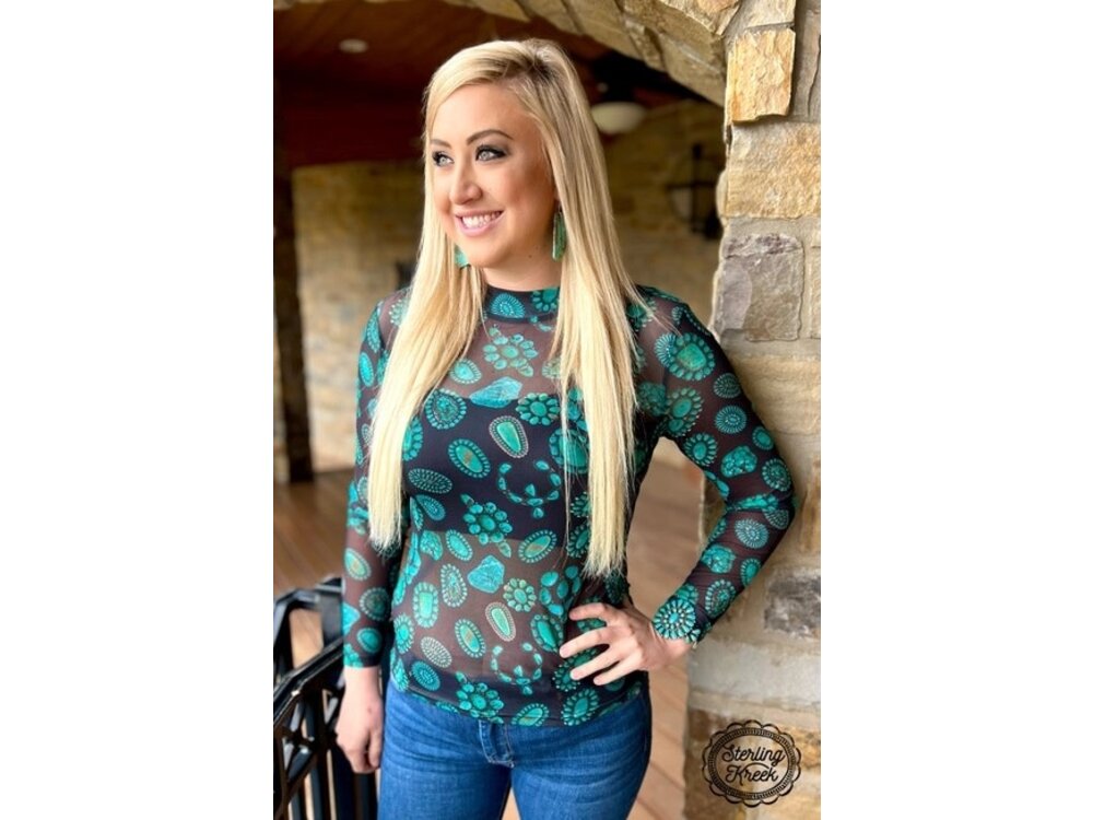 Sterling Kreek Forever in Turquoise Top-