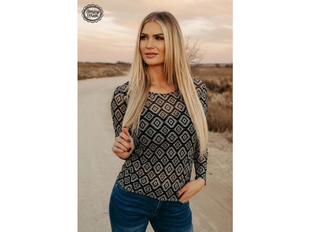 Sterling Kreek Fort Worth Mesh Top-