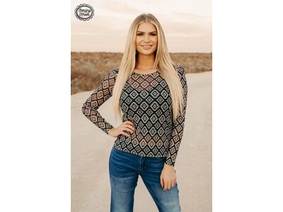 Sterling Kreek Fort Worth Mesh Top-