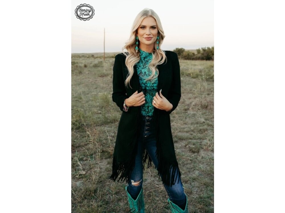 Sterling Kreek Scottsdale Suede Jacket- Black-