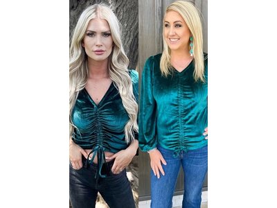 Sterling Kreek Texas Twist Top- Green-