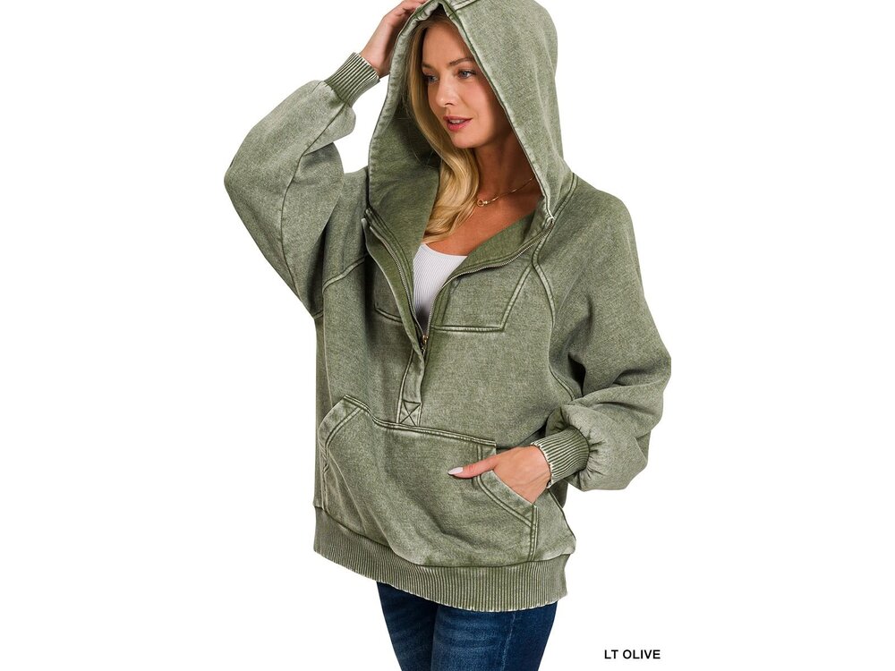 Acid Wash Hoodie- OTW-4557Y-